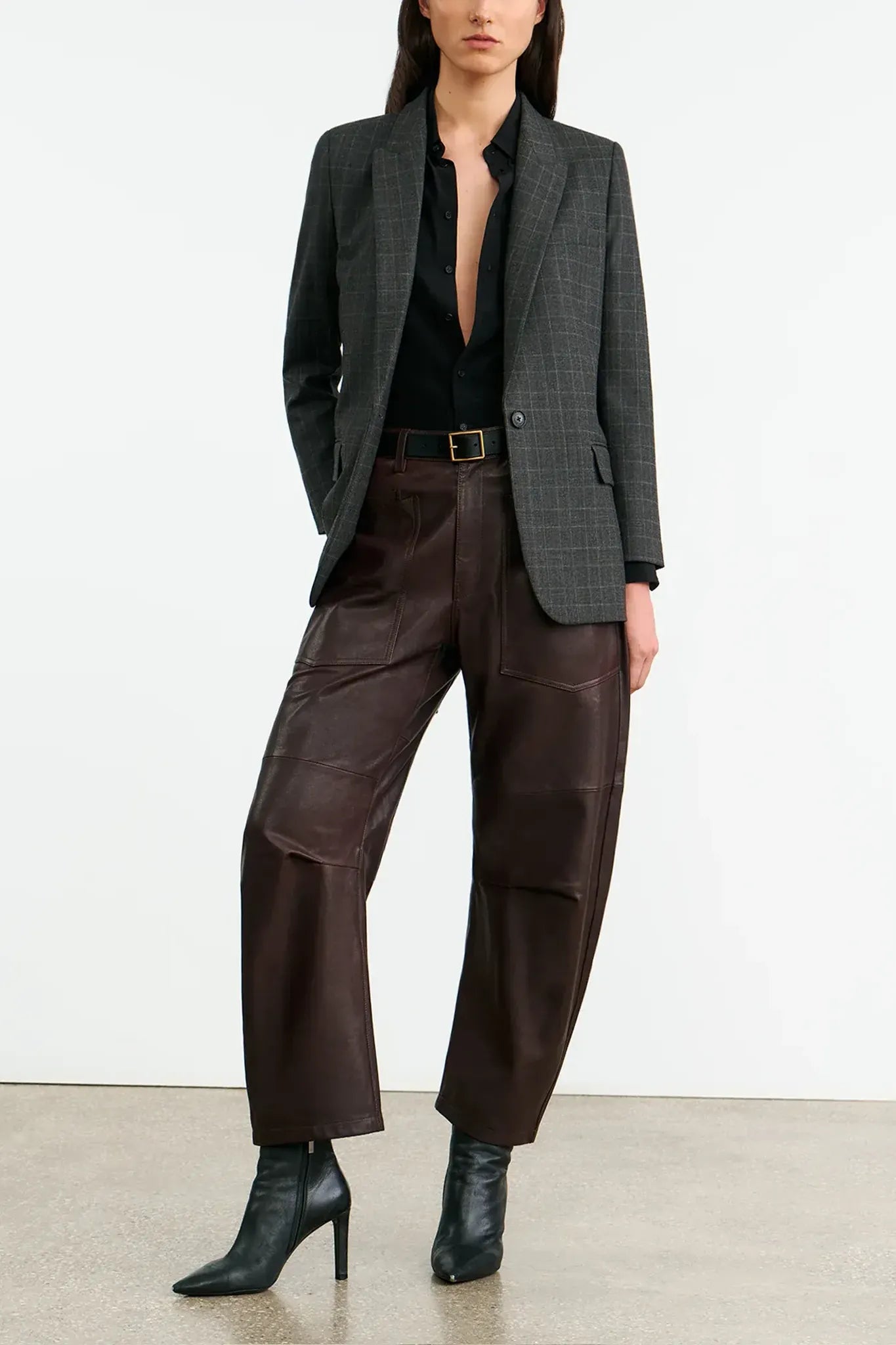 Lederhose Shon in Dark Brown