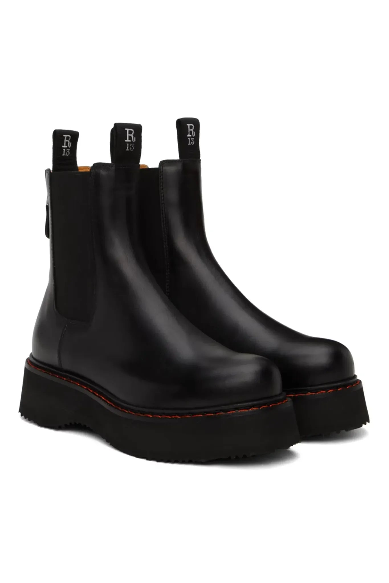 Chelsea Boot Single Stack in Black
