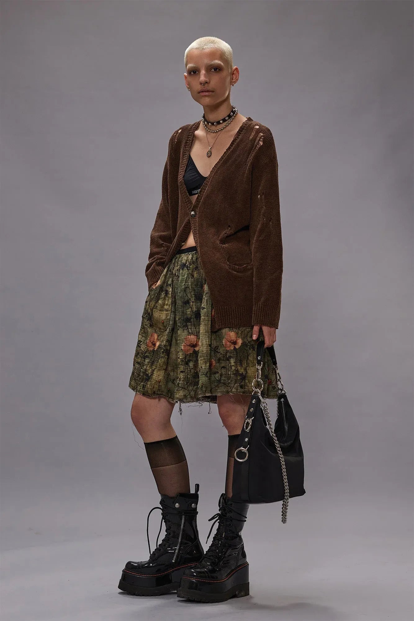 Cardigan Boyfriend in Brown