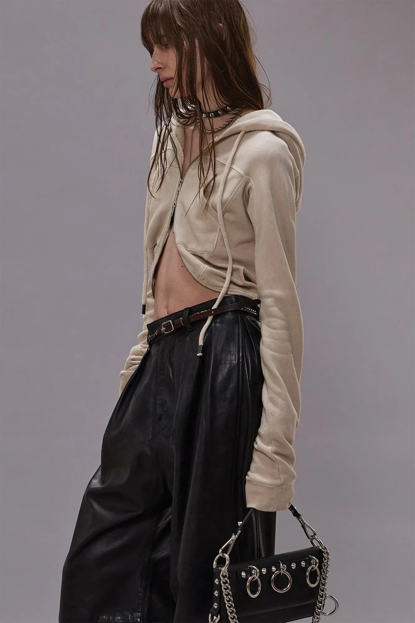 Hoodie Wrap Around in Natural