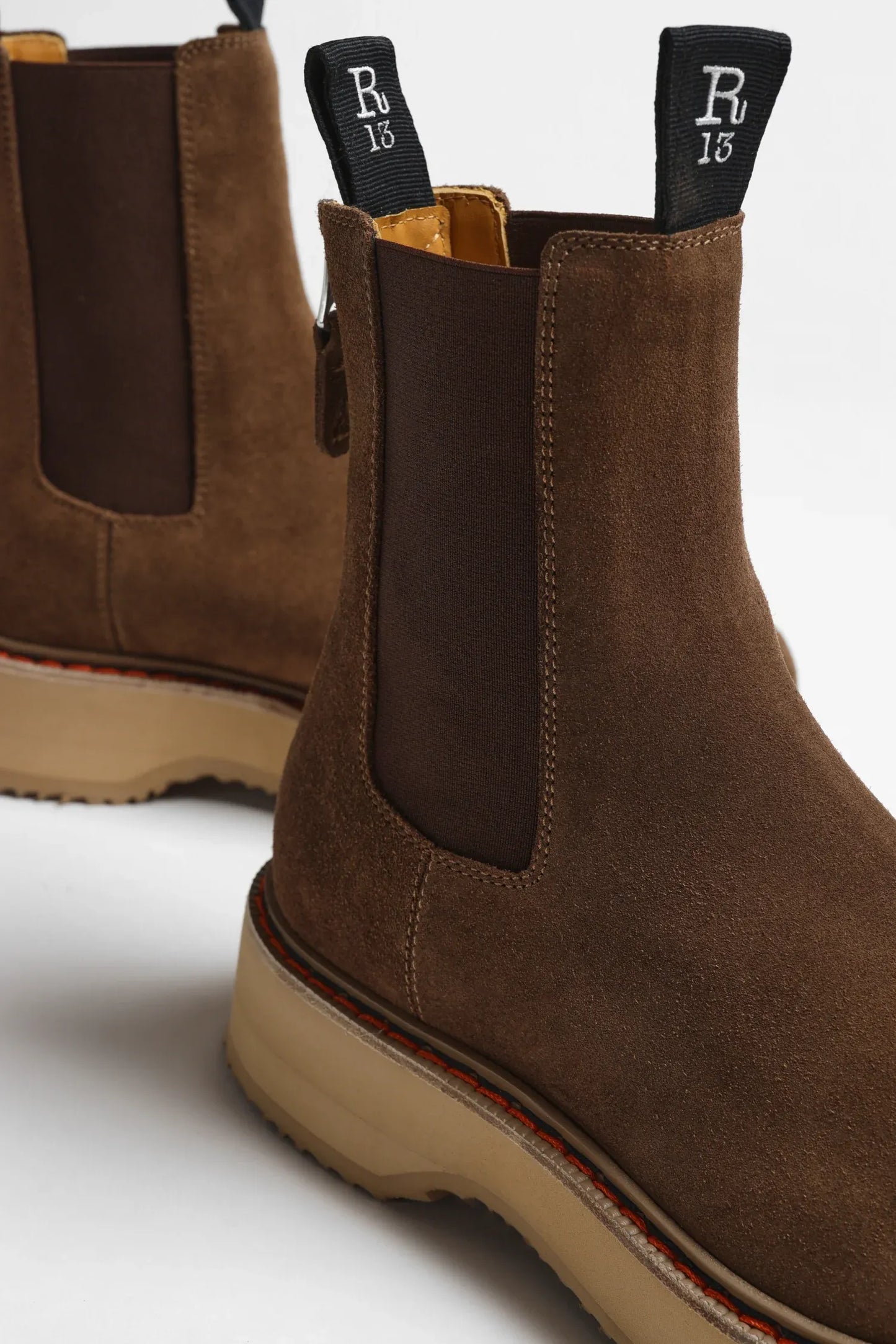Single Stack Chelsea in Brown Suede