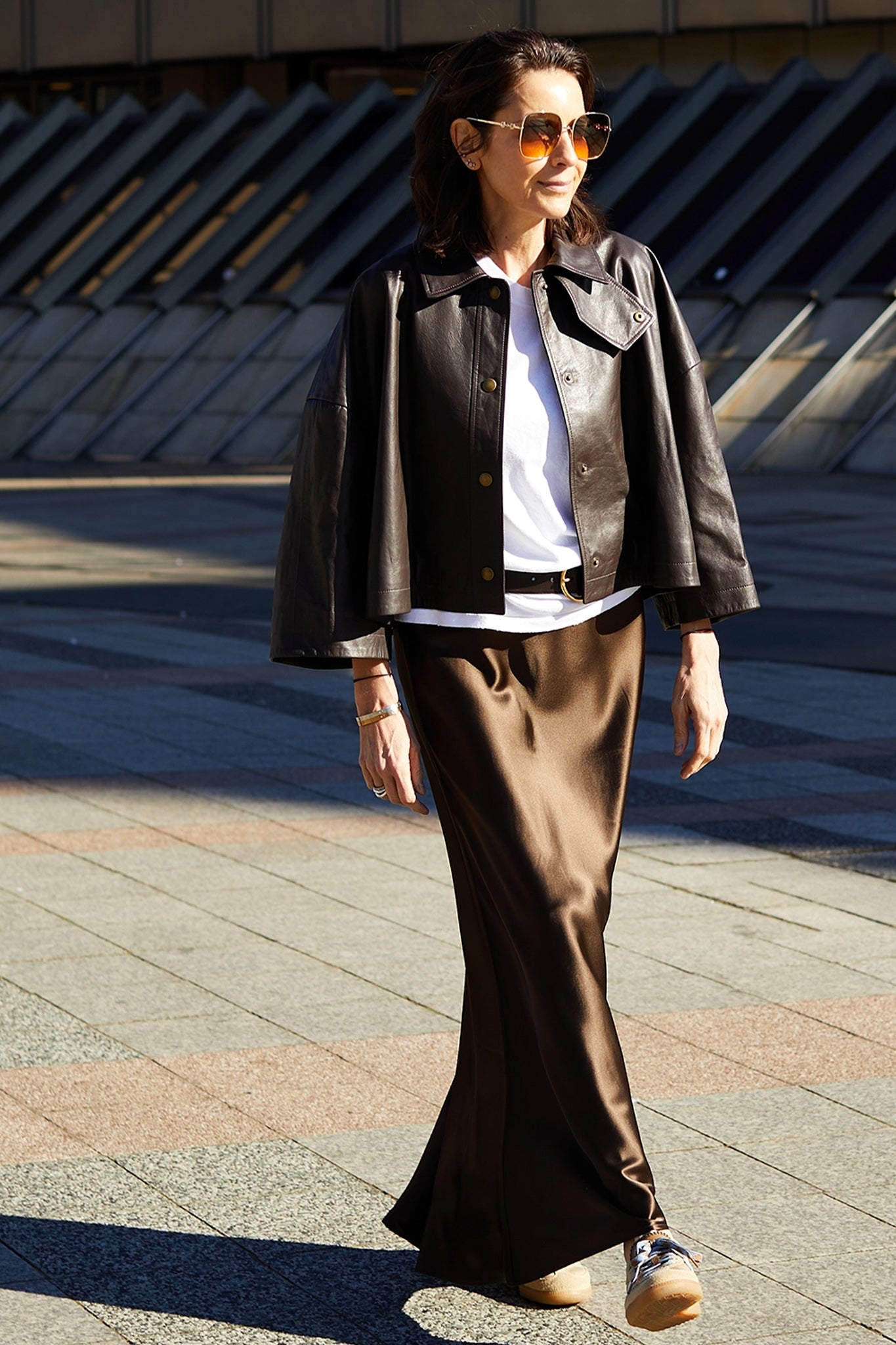 Leder meets Satin