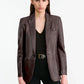 Jacke Belmonde Leather Tailored in Bordeaux