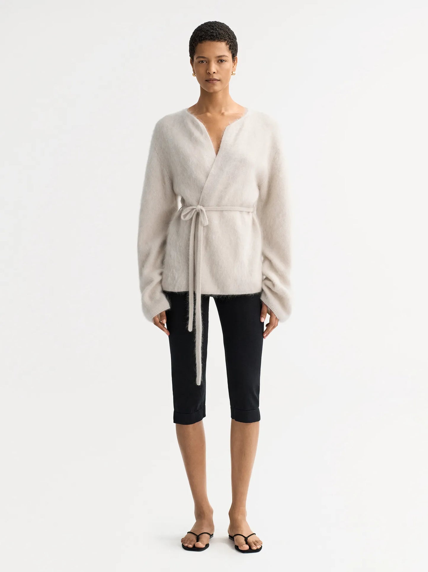 Cardigan Brushed in Chalk