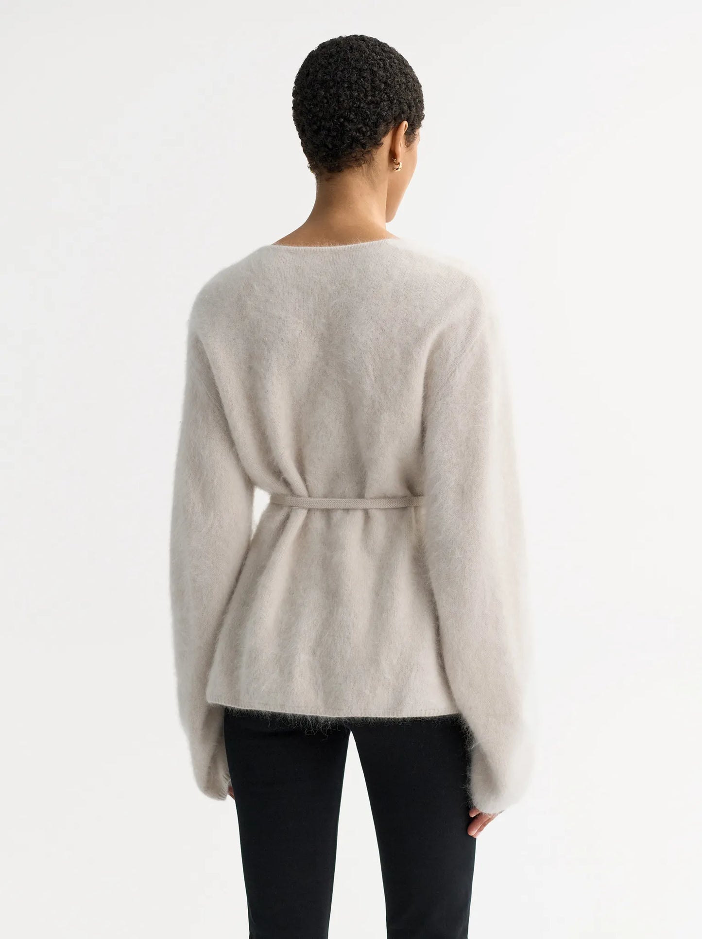 Cardigan Brushed in Chalk