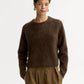 Pullover Brushed Crew Neck in Mocha