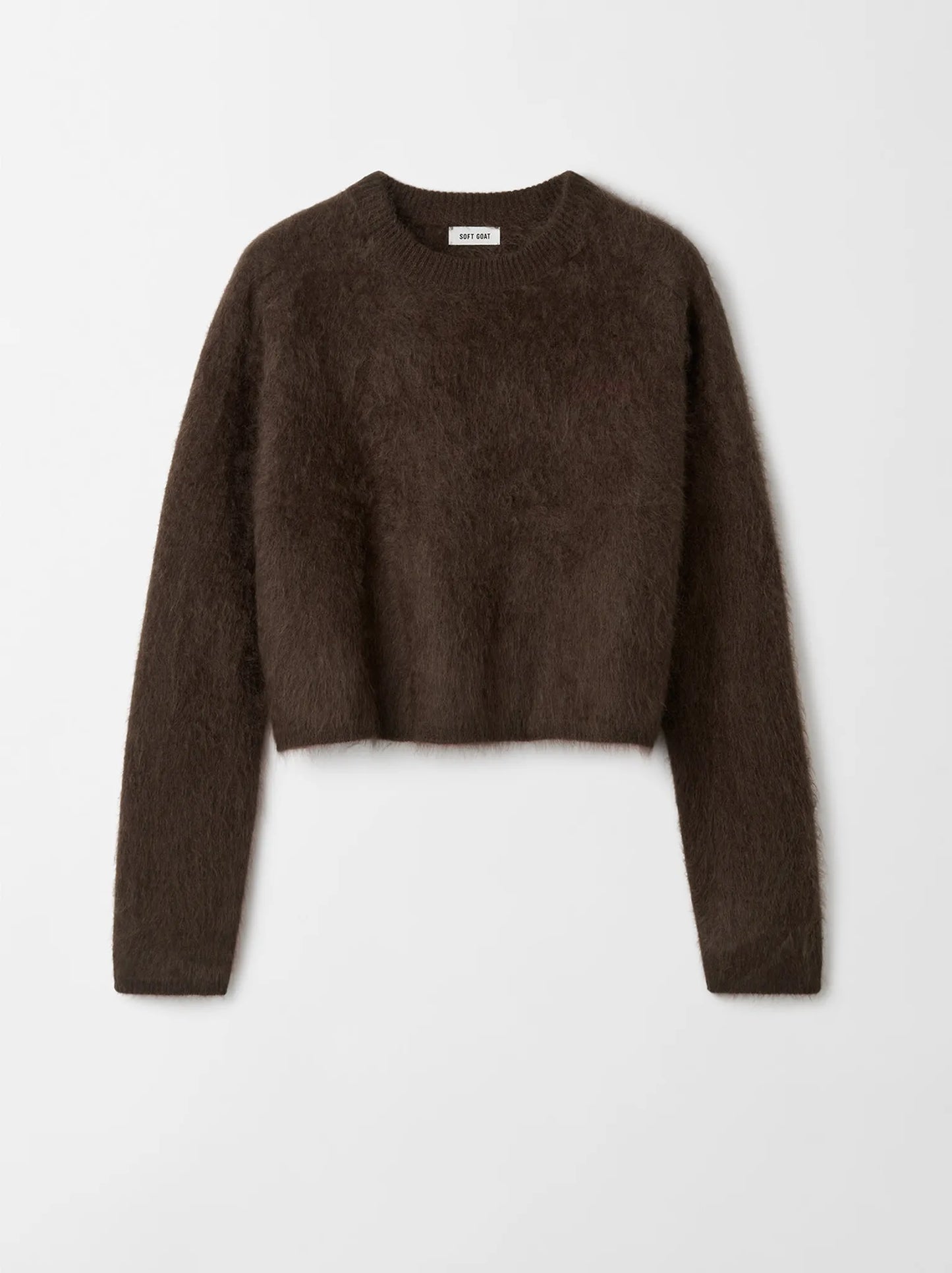 Pullover Brushed Crew Neck in Mocha