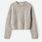 Pullover Brushed Crew Neck in Greige