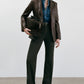 Jacke Belmonde Leather Tailored in Bordeaux