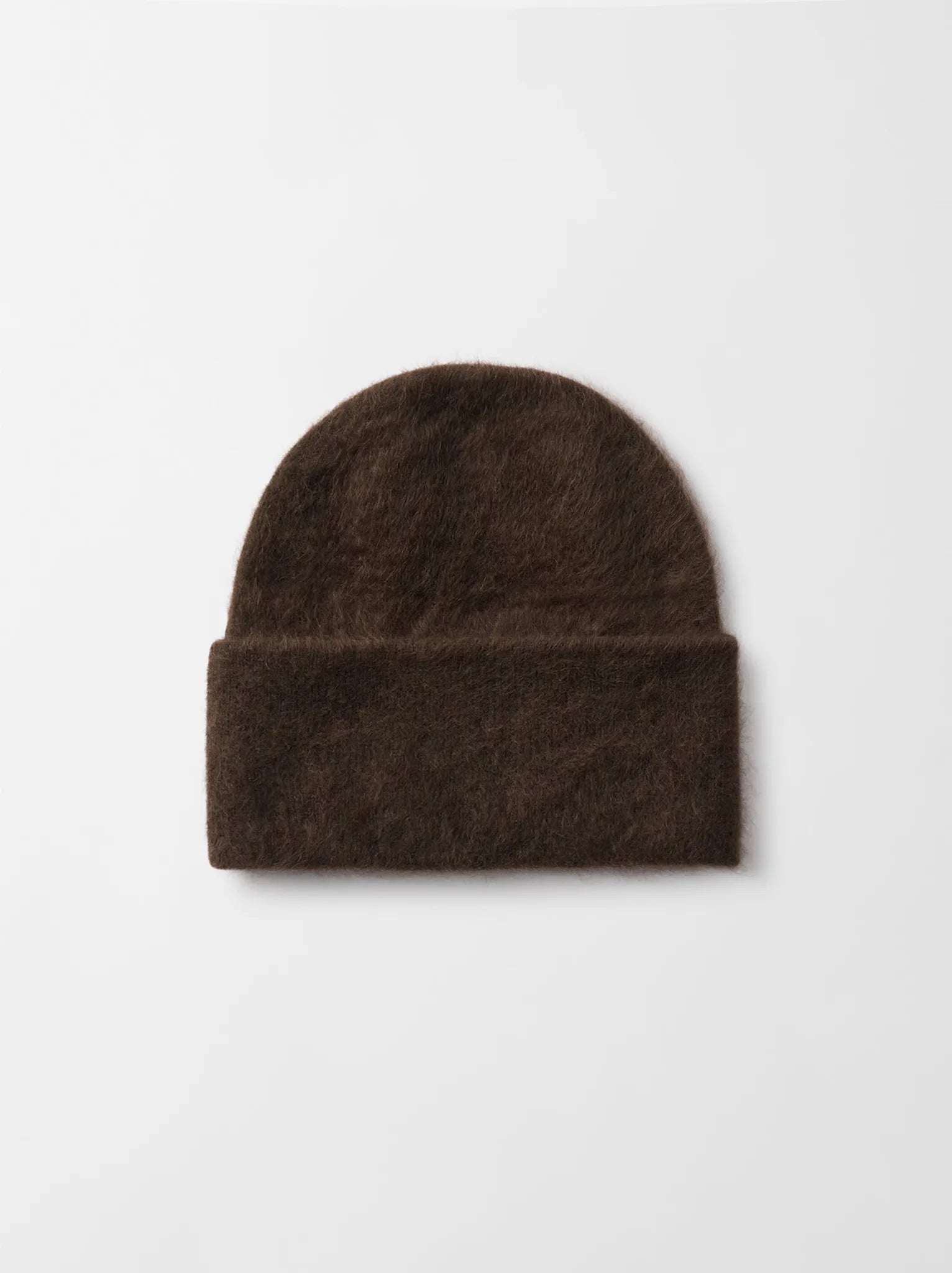 Strickmütze Brushed Beanie in Mocha