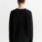 Pullover Brushed V-Neck in Black