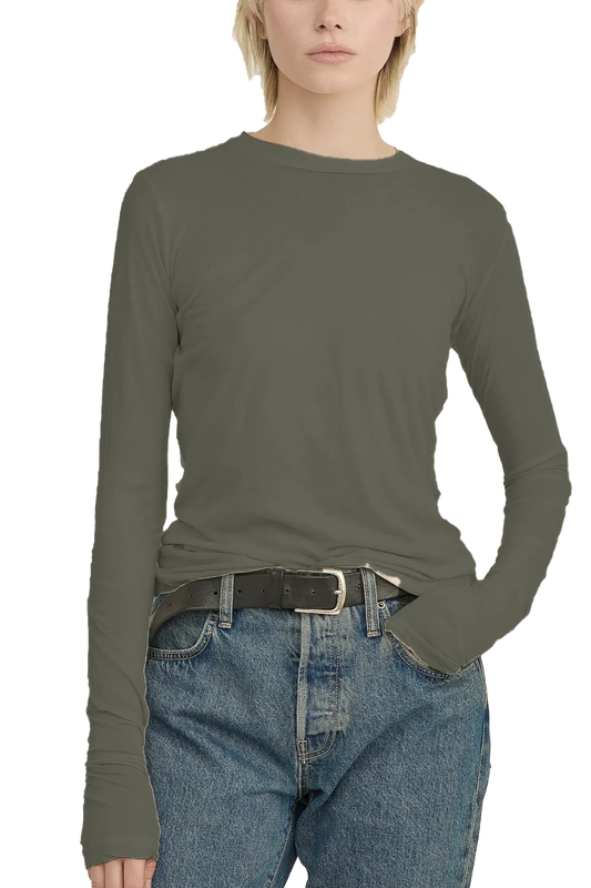 Longsleeve Ally in Army Green