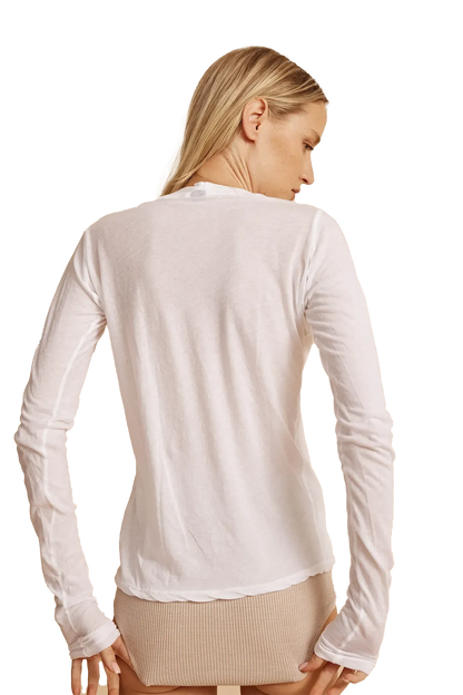 Longsleeve Ally in White