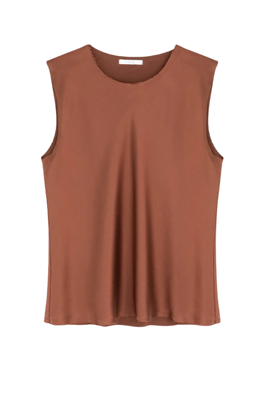 Top Carine in Brown