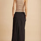 Top Claire Deep V-Neck in Bone