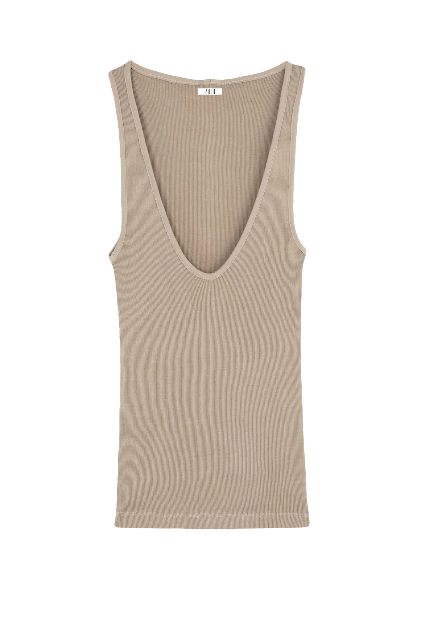Top Claire Deep V-Neck in Bone