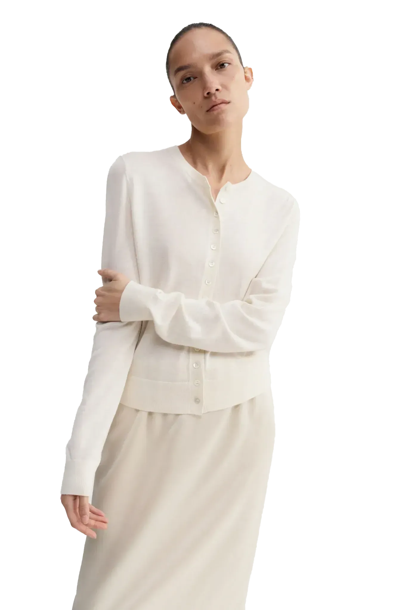 Cardigan Hayla in Cream White