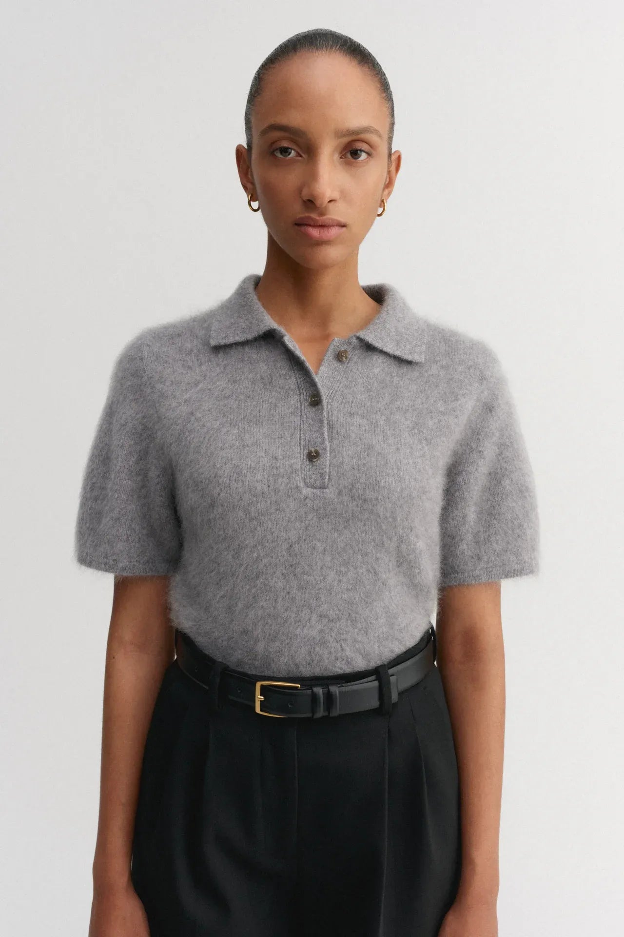 Shirt Maika Brushed in Grey