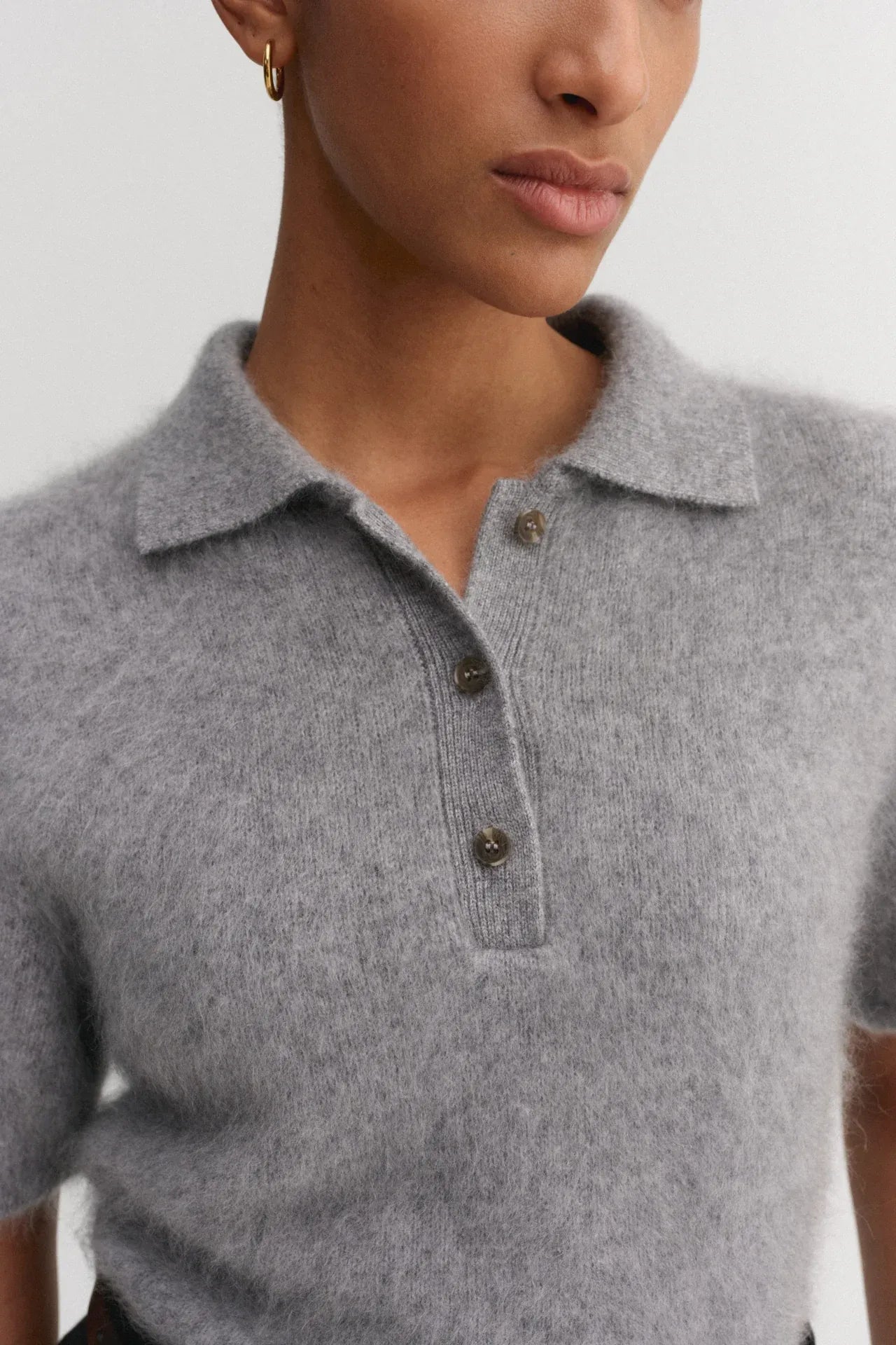 Shirt Maika Brushed in Grey