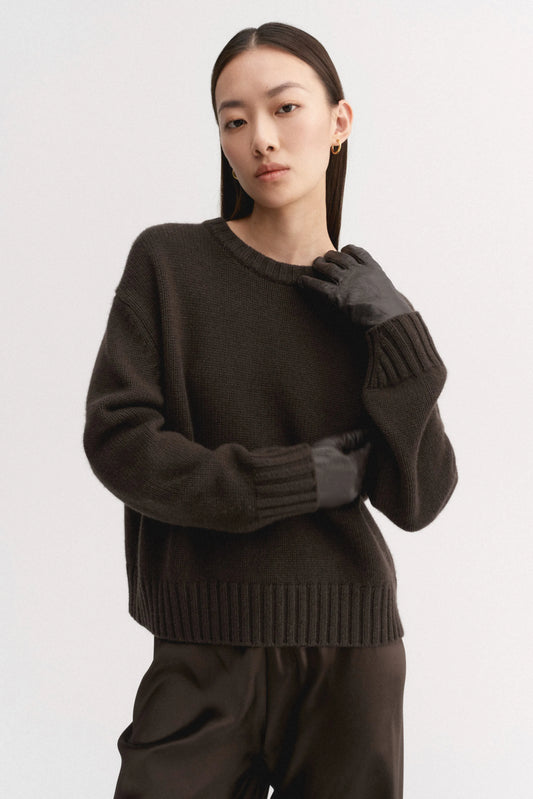 Pullover Cru in Chocolate