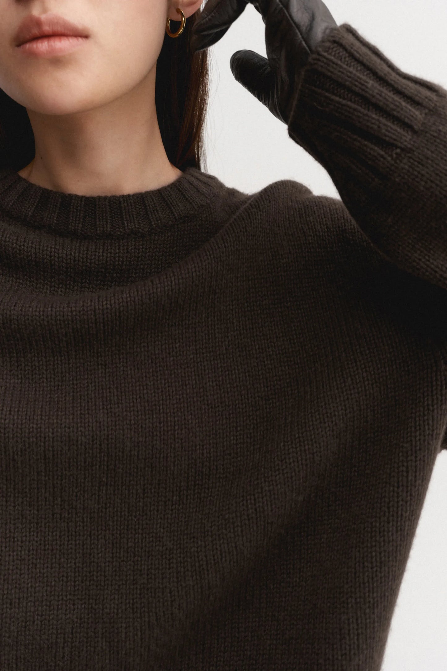 Pullover Cru in Chocolate