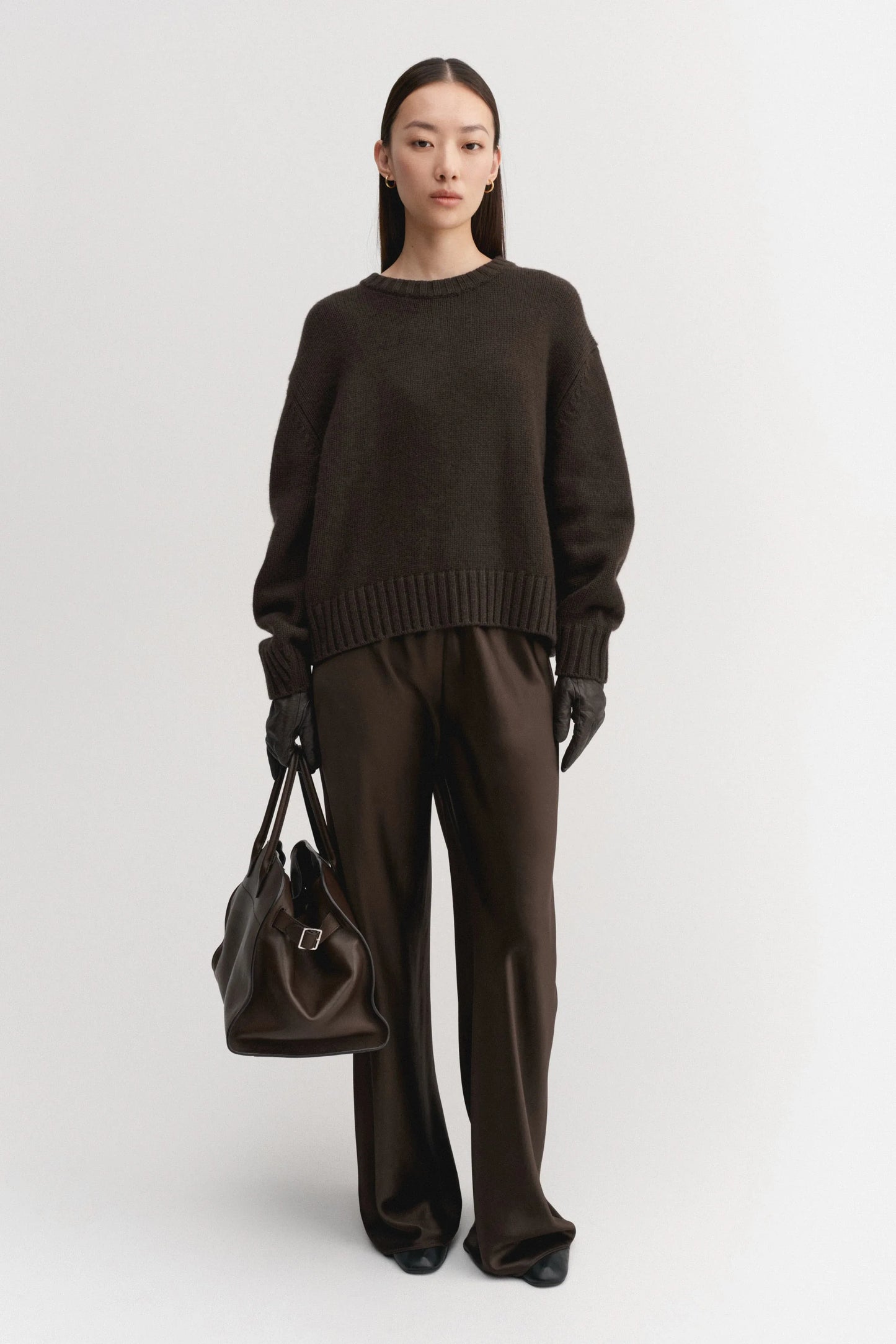 Pullover Cru in Chocolate