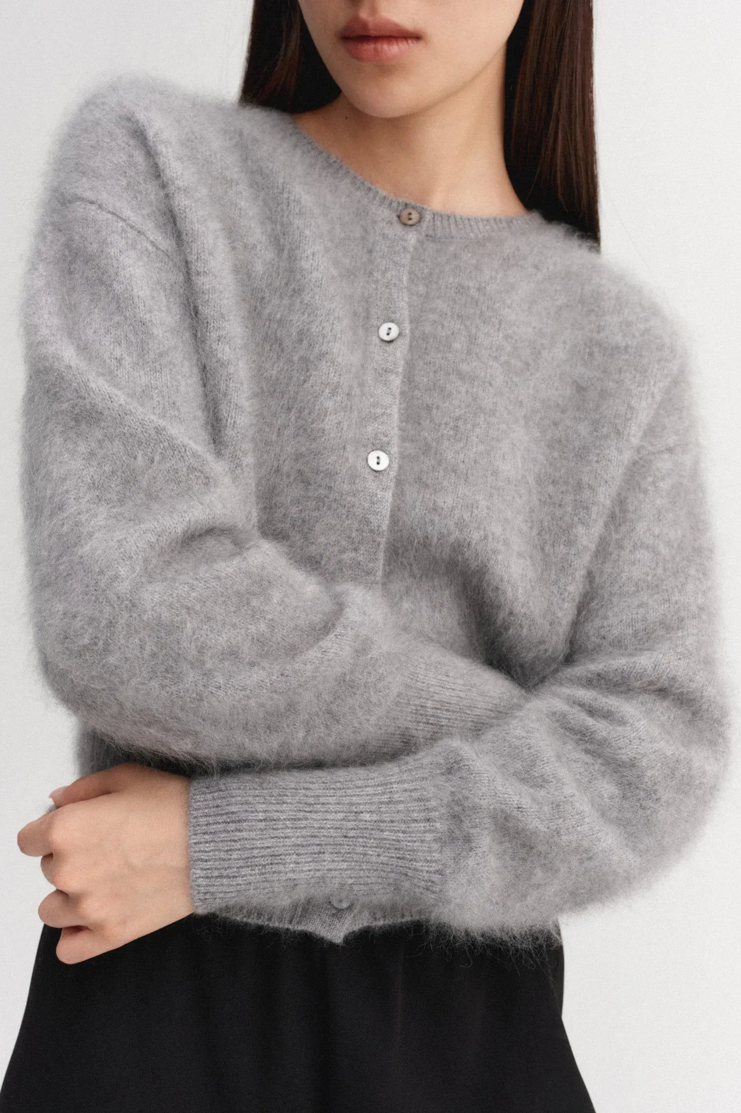 Cardigan Coco Brushed in Grey