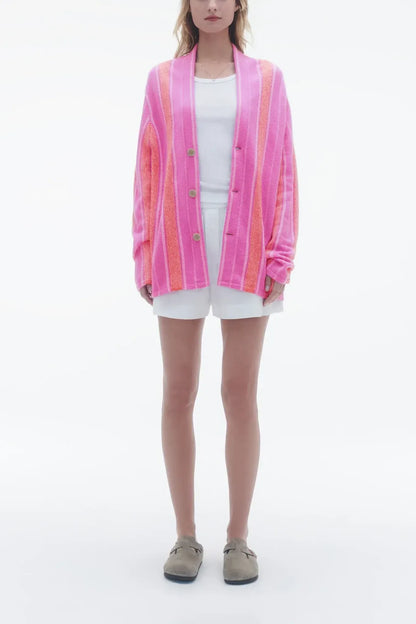Strickjacke Baja Everywear in Fuchsia