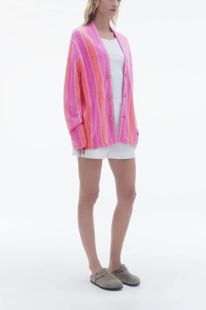 Strickjacke Baja Everywear in Fuchsia