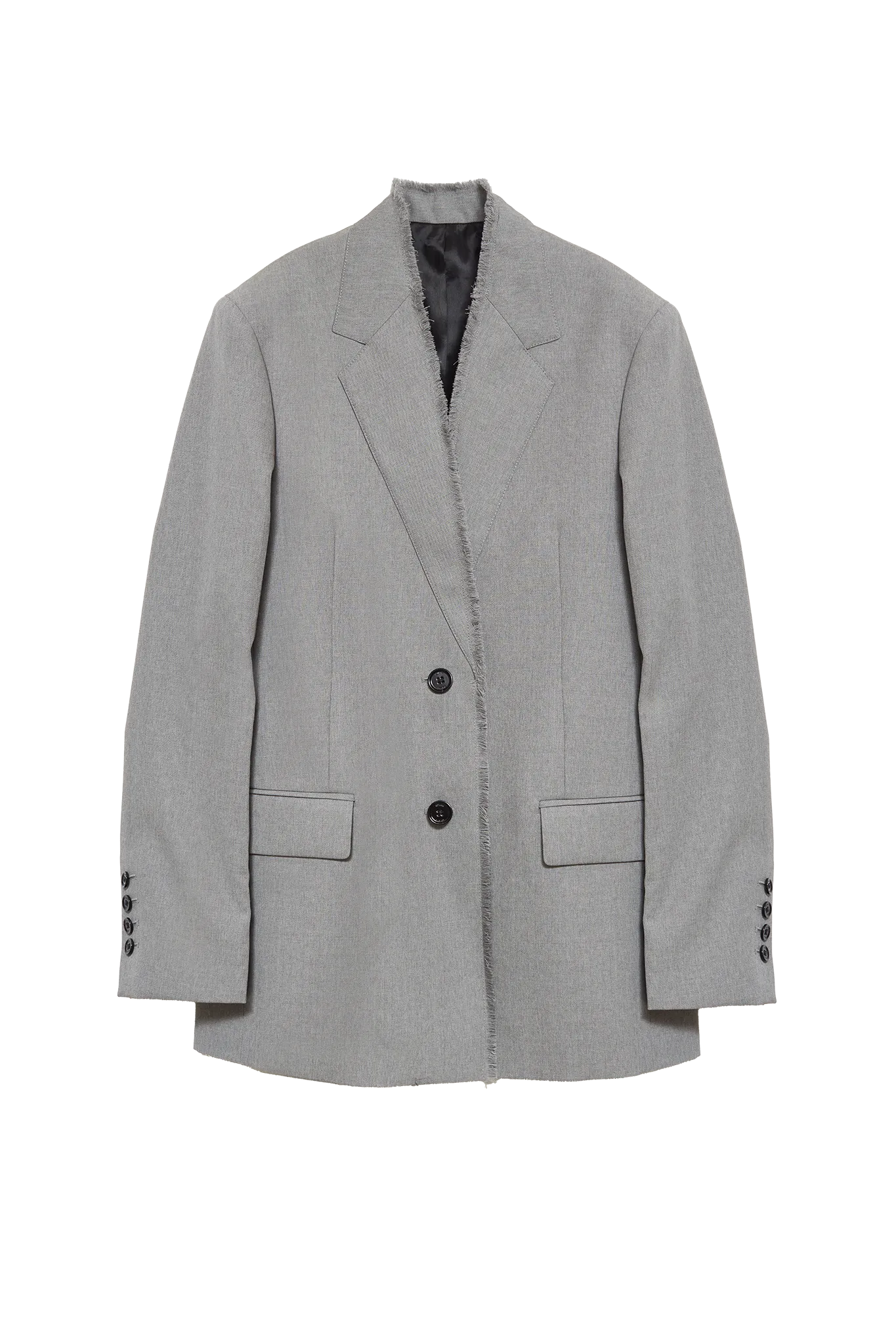 Blazer Raw Lapel in Pale Grey