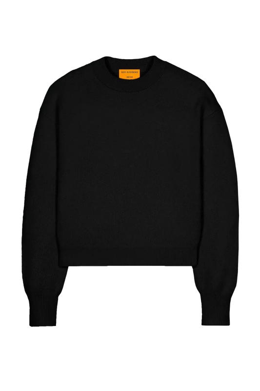 Pullover Collegiate Crew in Black