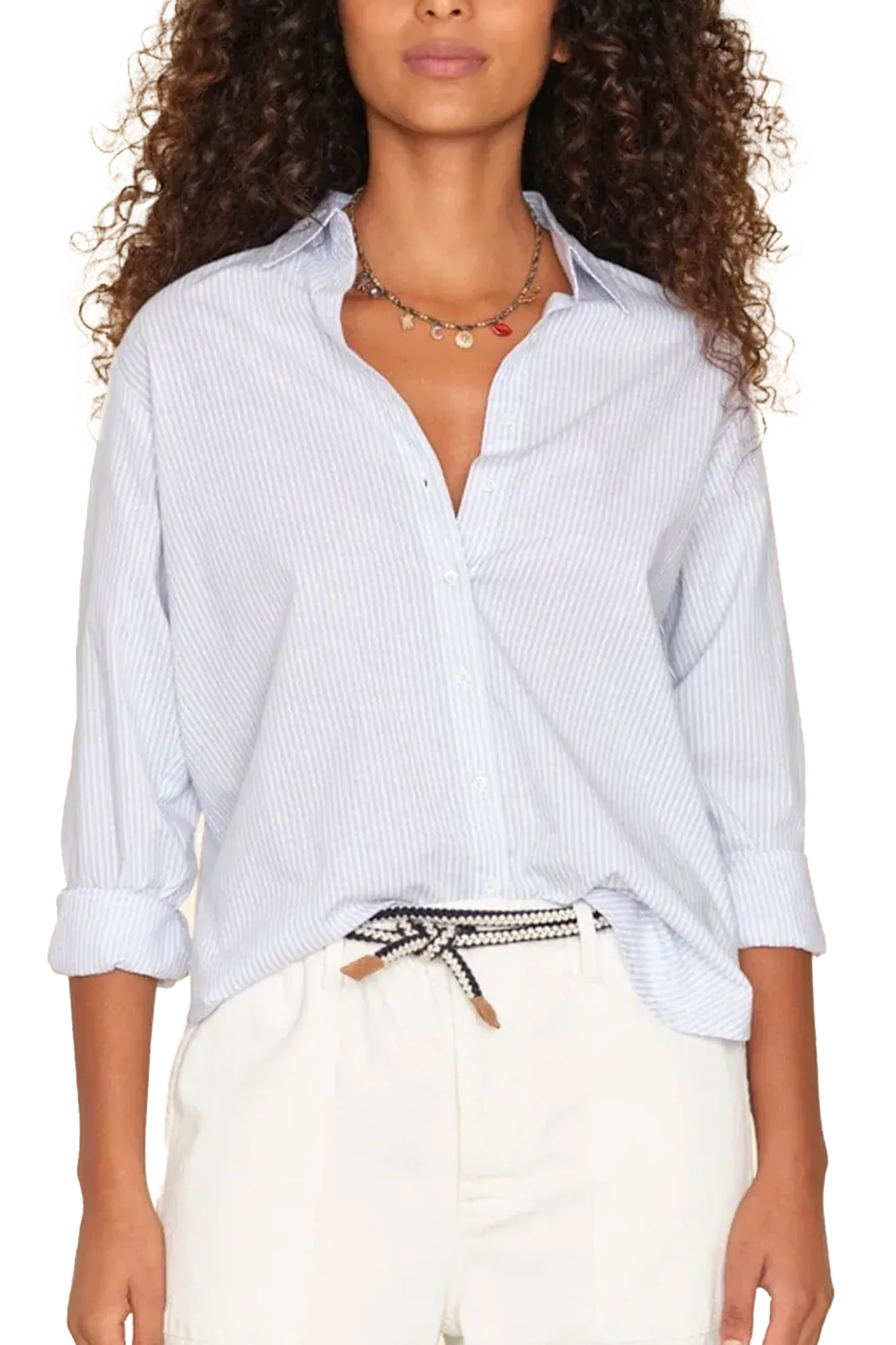 Bluse Beau Shirt in Sky