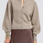 Cardigan Nala in Warm Taupe