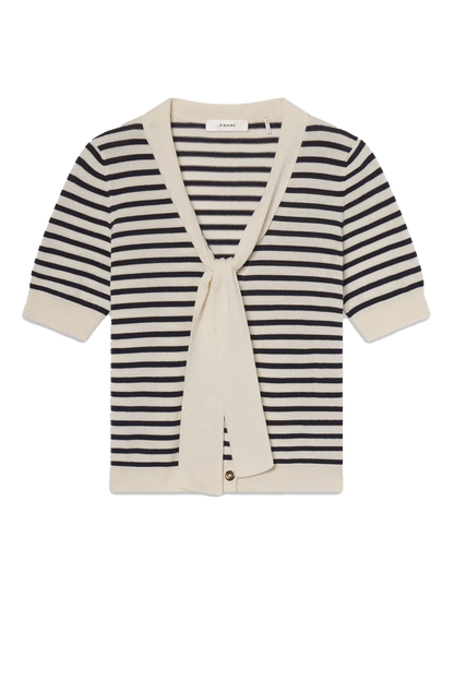 Strickjacke The Sailor Tie Cardi in Navy Multi