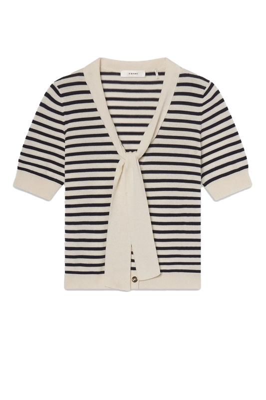 Strickjacke The Sailor Tie Cardi in Navy Multi