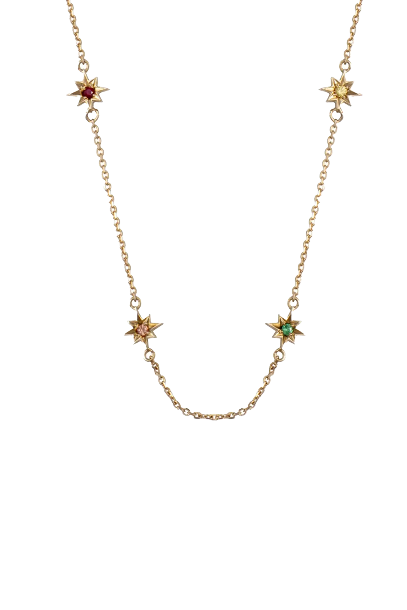 Collier Multisoleils de Couleurs in 14K Gold