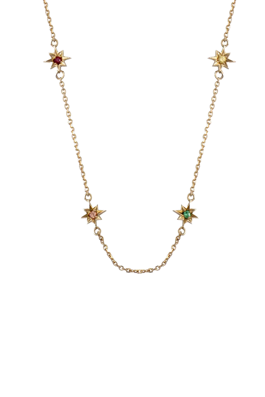 Collier Multisoleils de Couleurs in 14K Gold