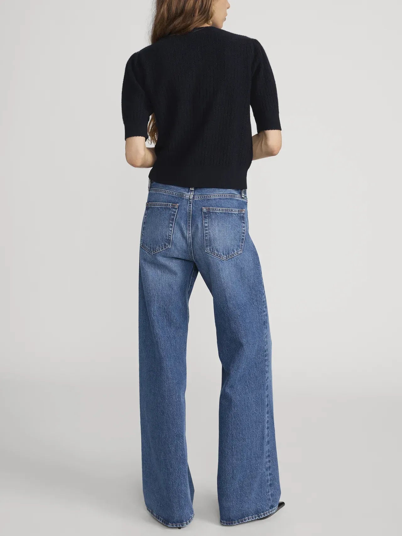 Cardigan The SS Chain Pointelle  in Navy