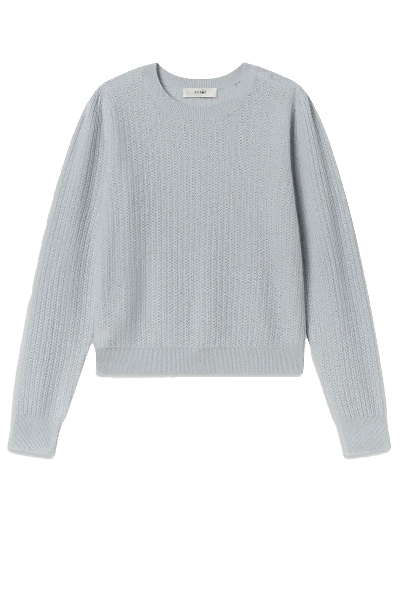 Pullover The Chain Pointelle LS in Sky Blue