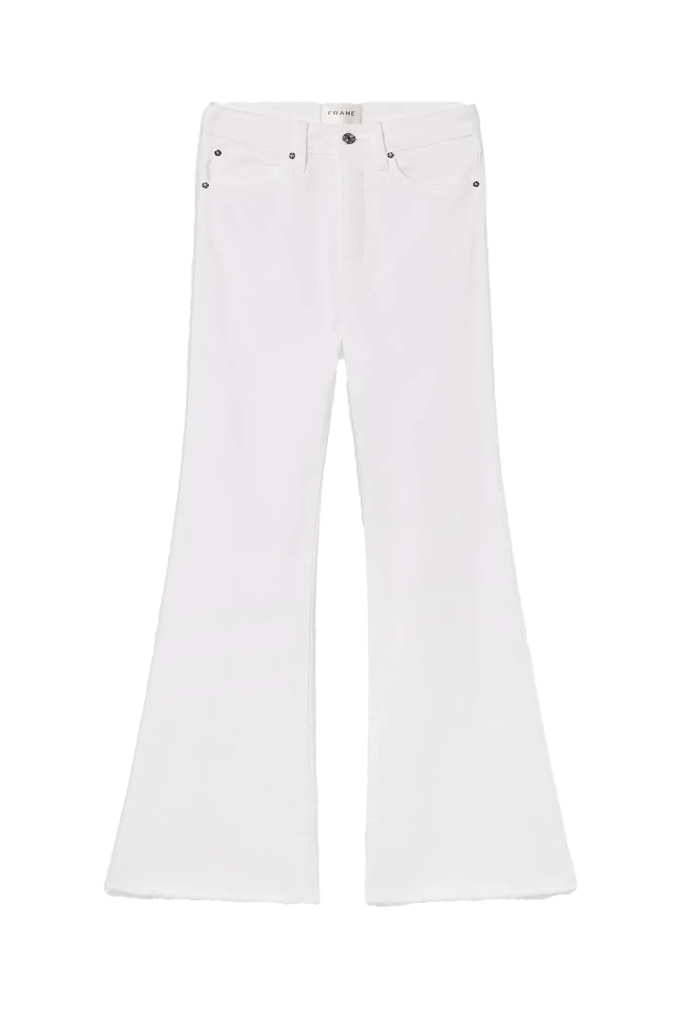 Jeans The Lax in White Raw Fray