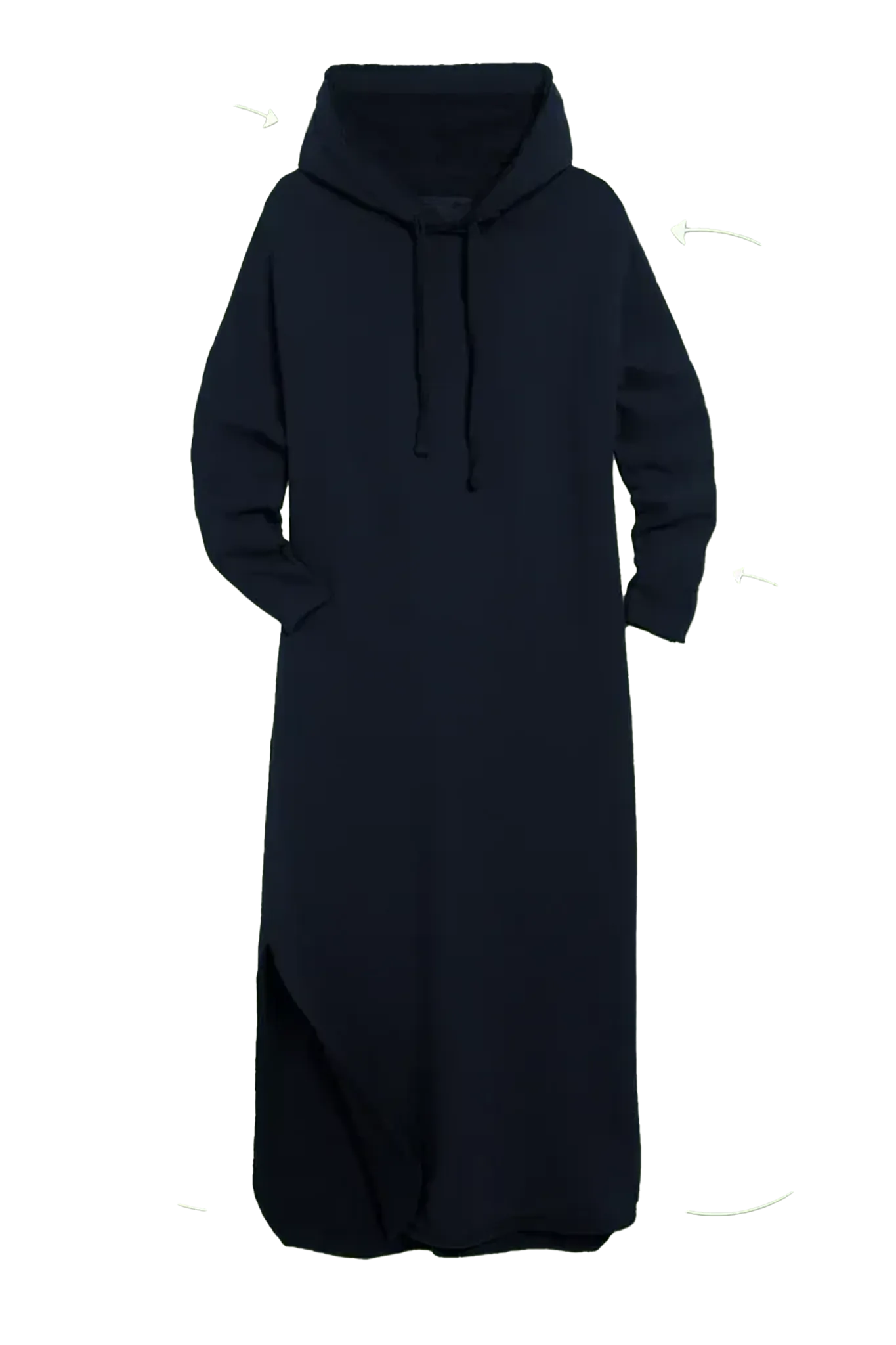 Maxi Sweat Kleid James in Navy