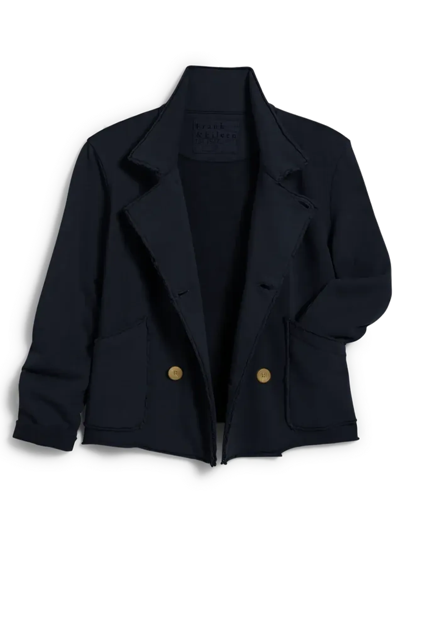 Sweat Jacke Peacoat in Royal Navy