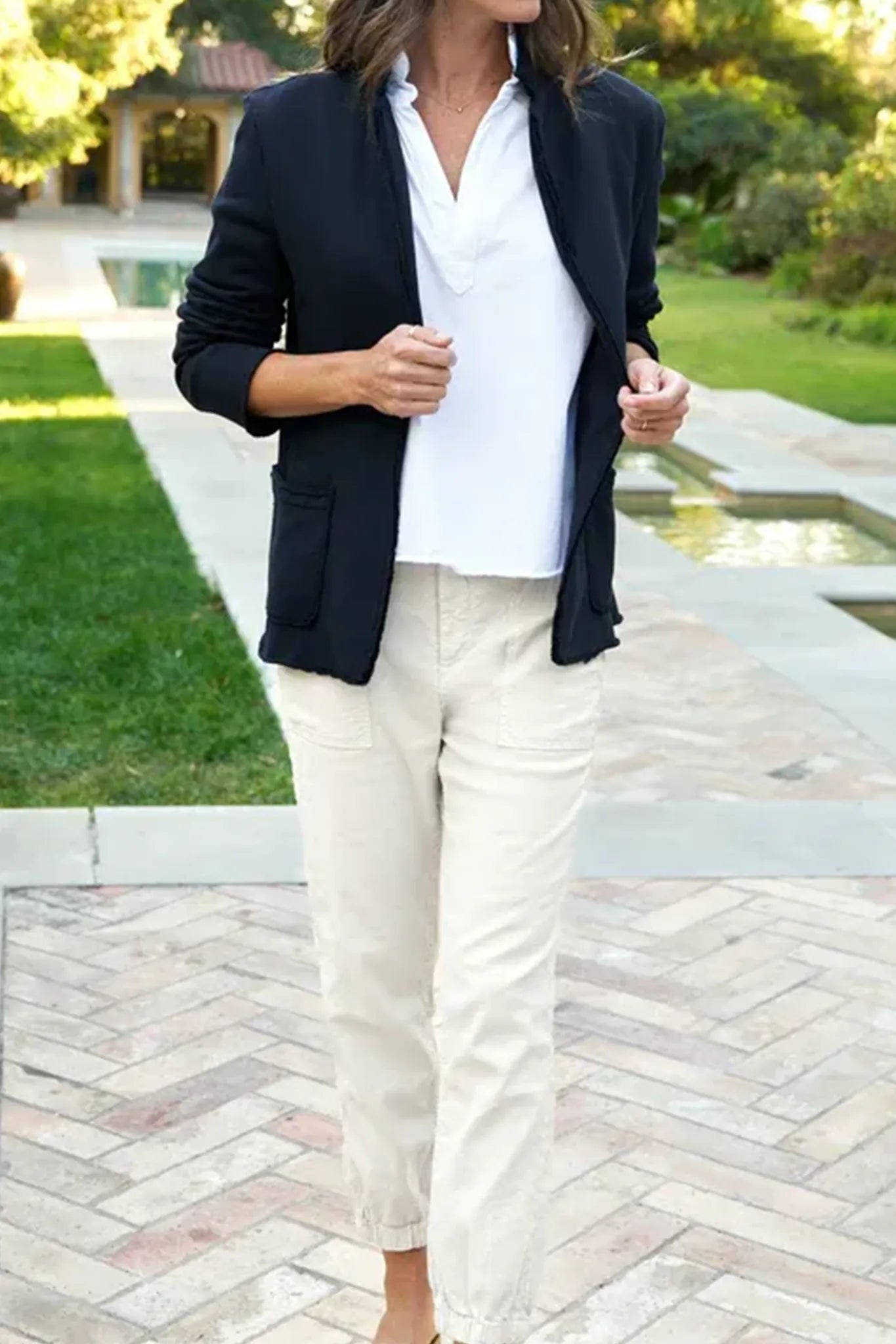 Sweat Shirt Blazer Dublin in Royal Navy