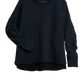 Sweat Shirt Anna Long Sleeve Capelet in Royal Navy