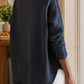 Sweat Shirt Anna Long Sleeve Capelet in Royal Navy