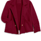 Sweat Jacke Peacoat in Garnet