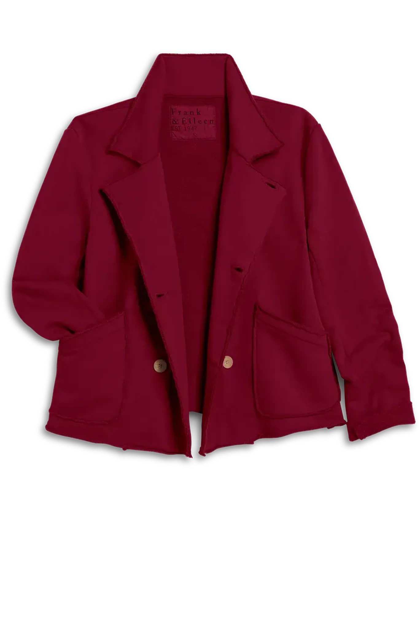 Sweat Jacke Peacoat in Garnet