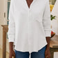 Sweat Shirt Eileen Relaxed Button Up in White