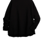 Sweat Shirt Effie Capelet in Black