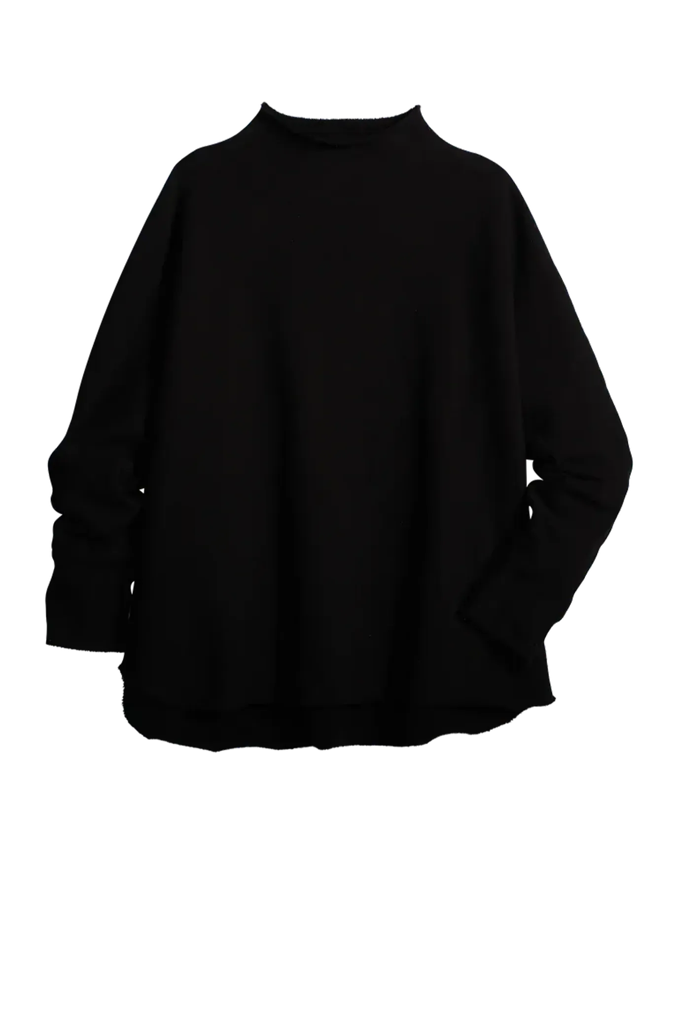 Sweat Shirt Effie Capelet in Black